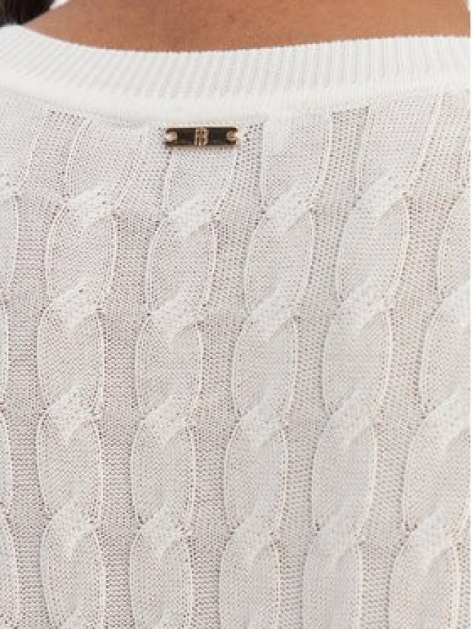 Fracomina Kardigan FR26ST8023K547R9 Écru Regular Fit