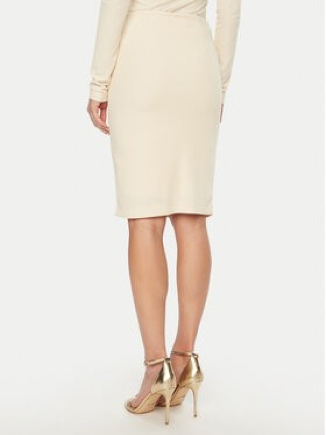 Guess Spódnica midi W5RD53 KAQL2 Beżowy Regular Fit