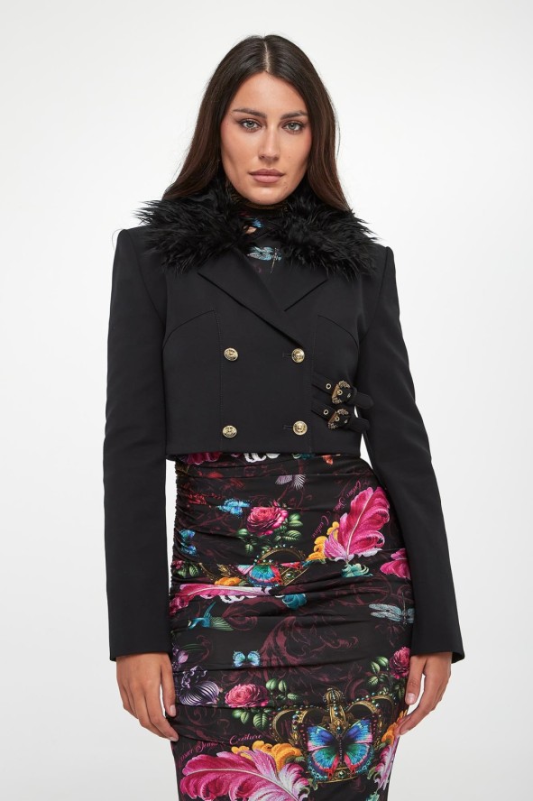 Żakiet damski z futerkiem VERSACE JEANS COUTURE