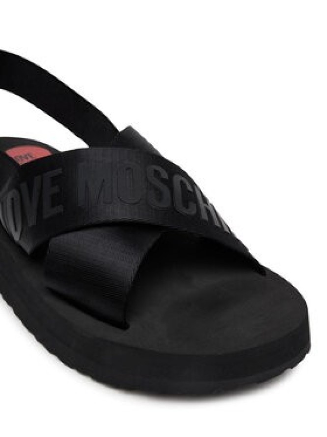 LOVE MOSCHINO Sandały JA16214G0MIX4000 Czarny