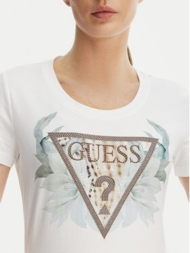 Guess T-Shirt W6GI12 K3027 Biały Regular Fit