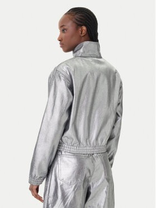 adidas Kurtka jeansowa Firebird KD2910 Srebrny Regular Fit