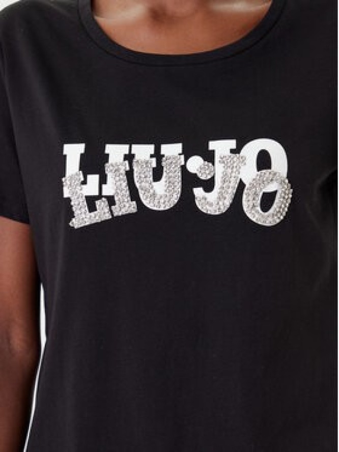 Liu Jo Sport T-Shirt TF5280 JS923 Czarny Regular Fit