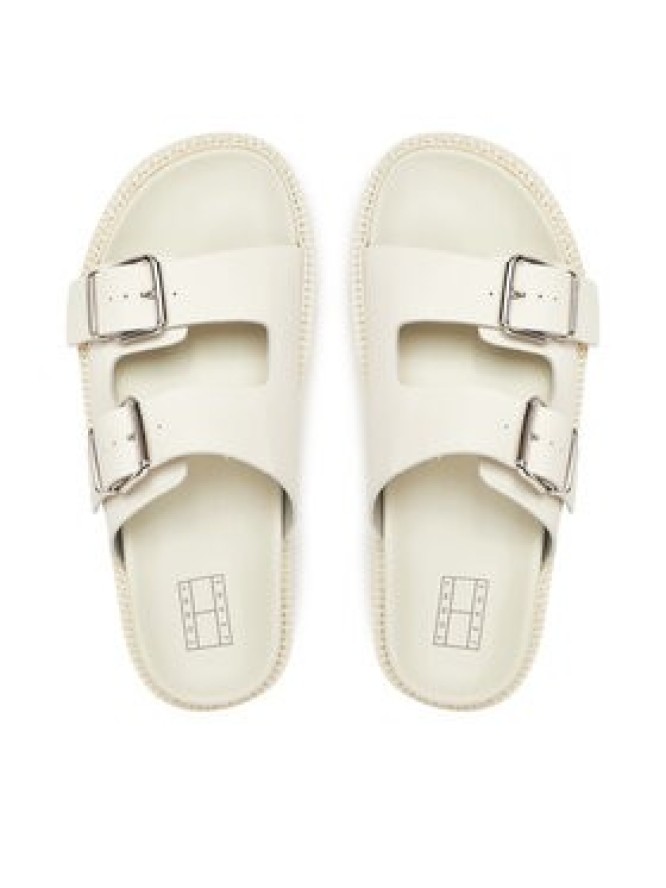 Tommy Jeans Klapki Tjw Double Strap Sandal EN0EN02753 Biały