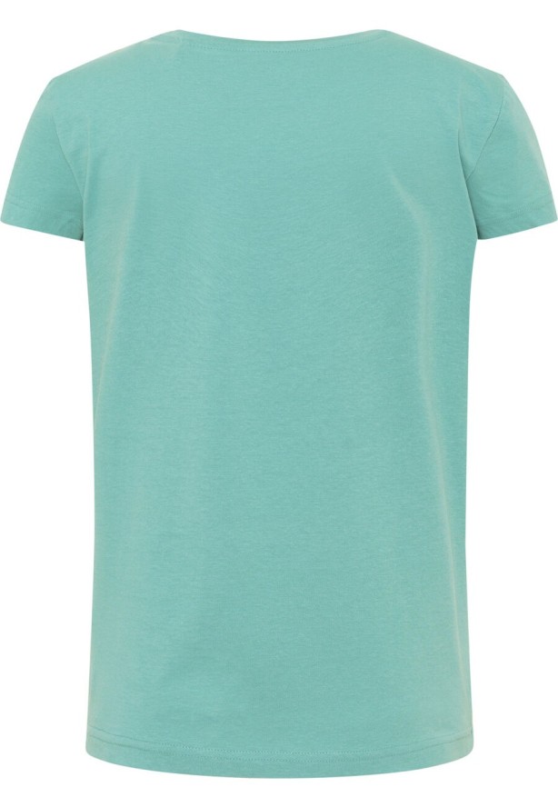 MUSTANG Alina C Logo Tee Damski T-shirt Mineral Blue 1013222 6236