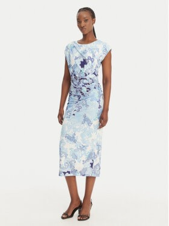 Hale Bob Sukienka koktajlowa Thora 5ZLG662A Błękitny Slim Fit