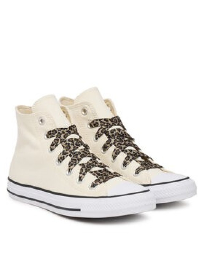 Converse Trampki Chuck Taylor All Star Leopard Laces A19179C Kremowy
