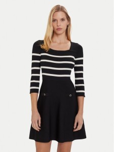 Morgan Sukienka dzianinowa 252-RMPIA Czarny Regular Fit