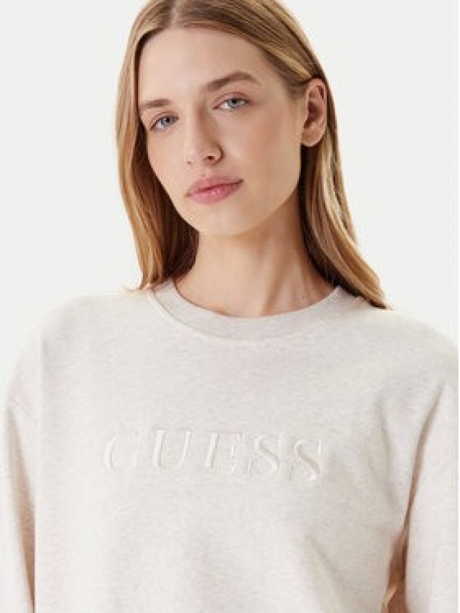 Guess Bluza O5RQ03 KCO31 Beżowy Regular Fit