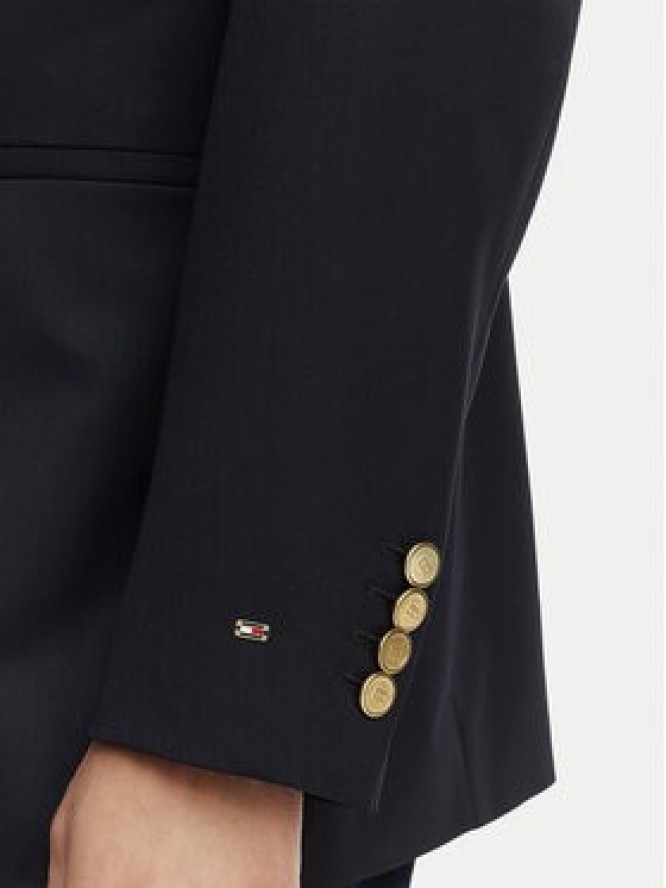 Tommy Hilfiger Marynarka WW0WW50784 Granatowy Relaxed Fit