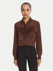 Liu Jo Koszula MF5106 T2578 Brązowy Regular Fit