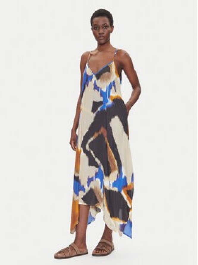 Iconique Sukienka letnia IC25-107 Kolorowy Regular Fit