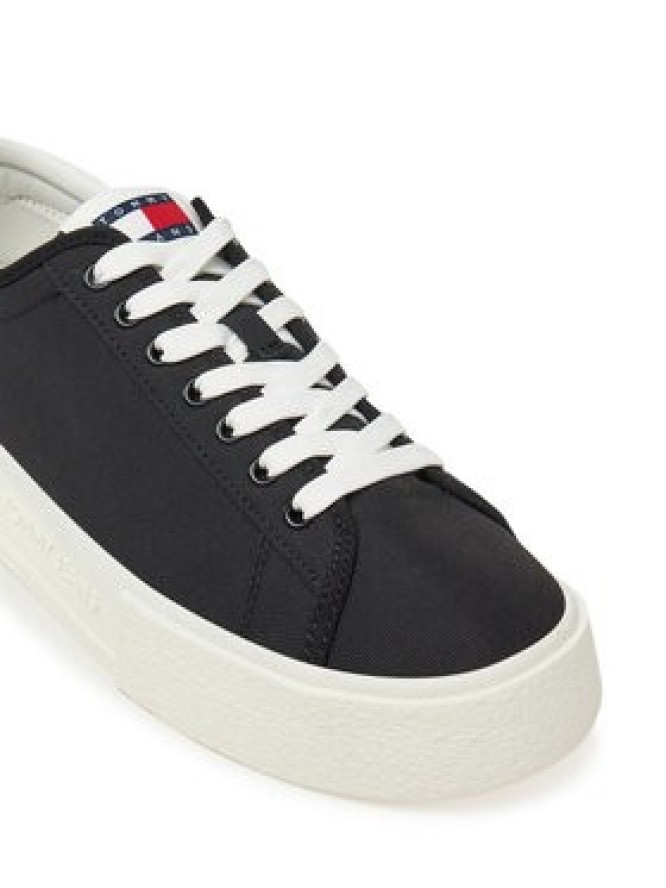 Tommy Jeans Sneakersy Tjw Flatform Canvas Sneaker EN0EN02792 Czarny