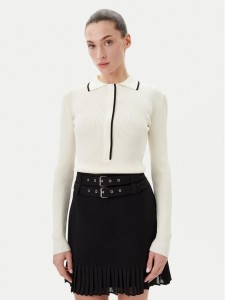 Bruuns Bazaar Sweter Johania BBW3653 Biały Slim Fit