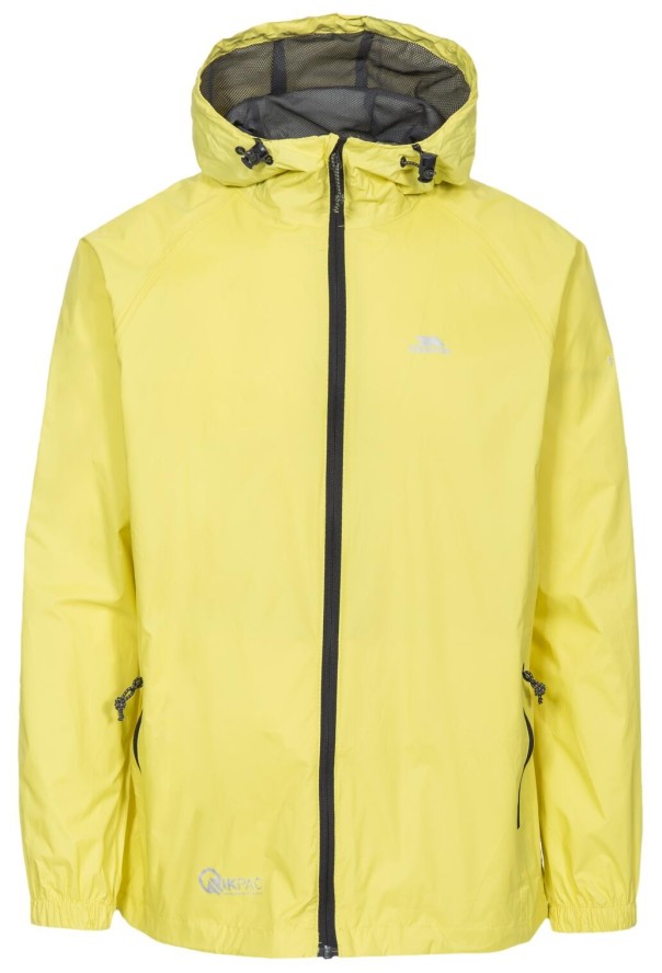 Kurtka Trespass Qikpac - unisex Packaway Jkt Żółta
