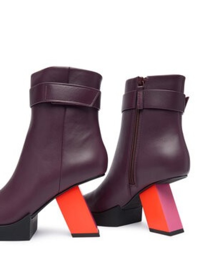 United Nude Botki Construct Bootie HI 1102499316 Bordowy
