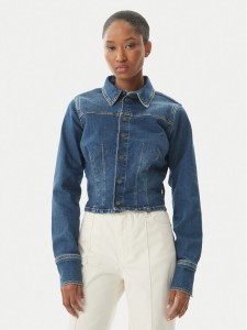 Guess Jeans Kurtka jeansowa W6RN84 D7251 Niebieski Classic Fit
