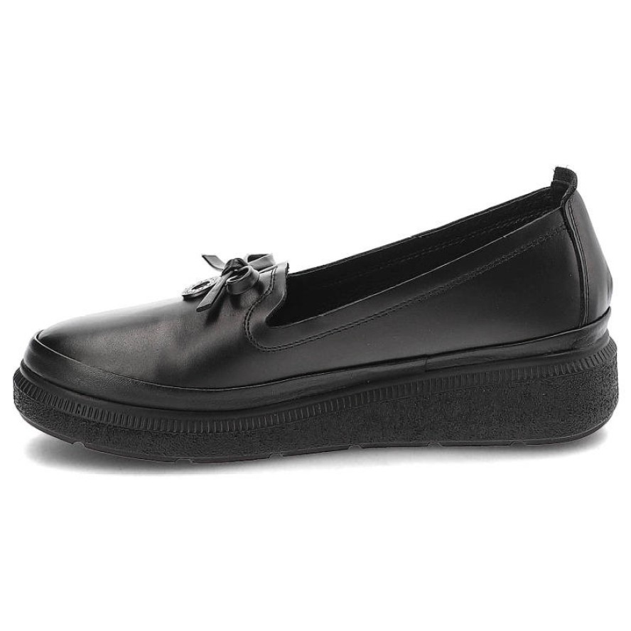 Czarne Półbuty Ravini Wygodne Buty Damskie