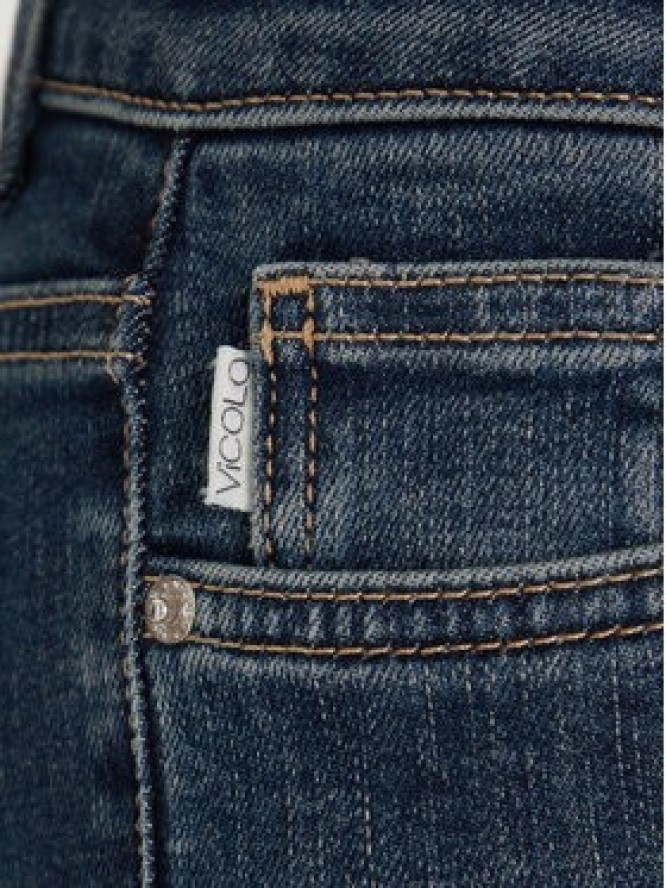 ViCOLO Jeansy DF5102 Niebieski Bootcut Fit