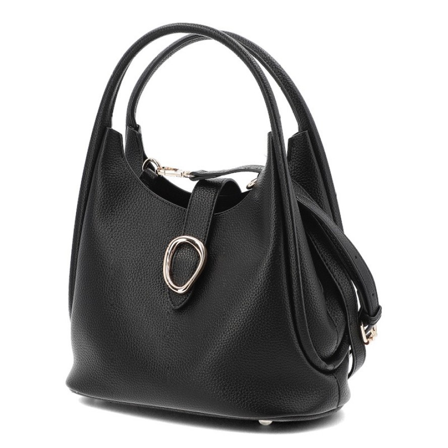 Czarna Torebka Big Star Elegancki Kuferek Damski