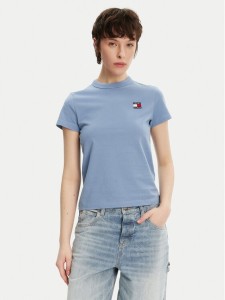 Tommy Jeans T-Shirt DW0DW20153 Niebieski Regular Fit