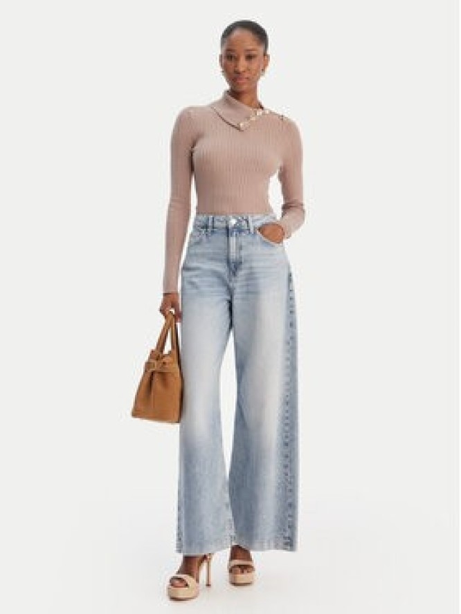 Guess Sweter W6RR07 Z2YK2 Beżowy Regular Fit