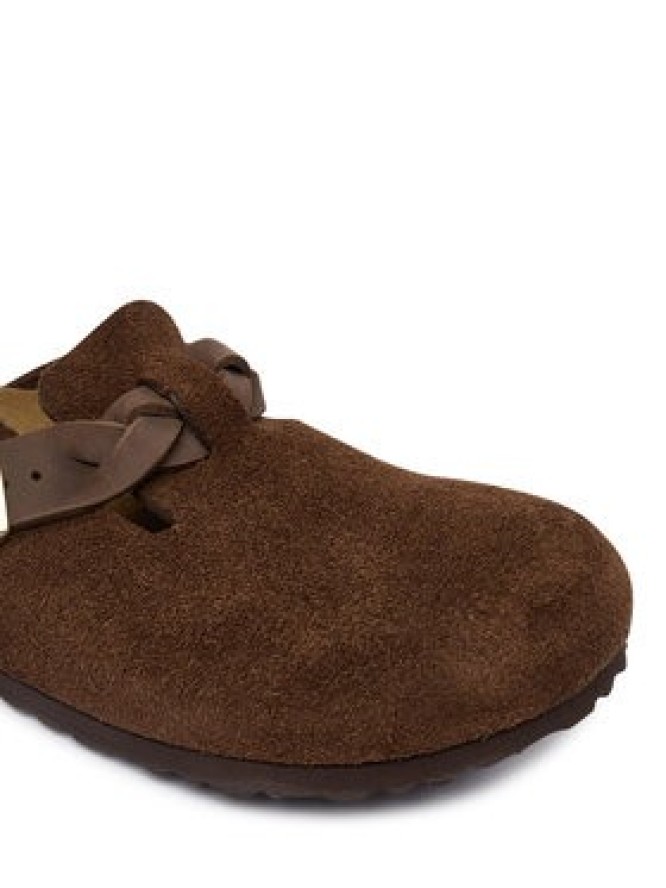 Birkenstock Klapki Boston Braided 1031716 Brązowy