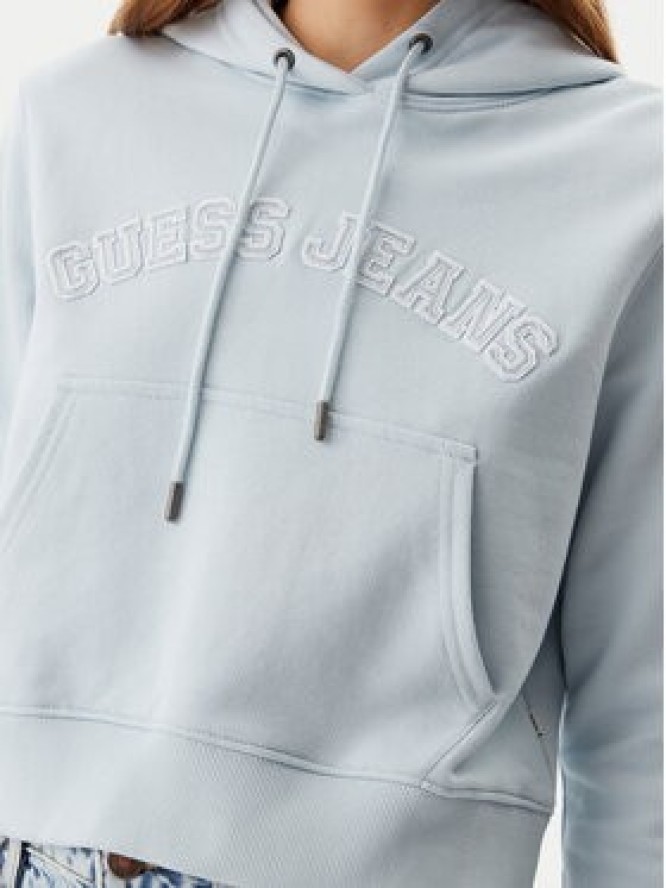 Guess Jeans Bluza W5GQ22 K68I4 Błękitny Regular Fit