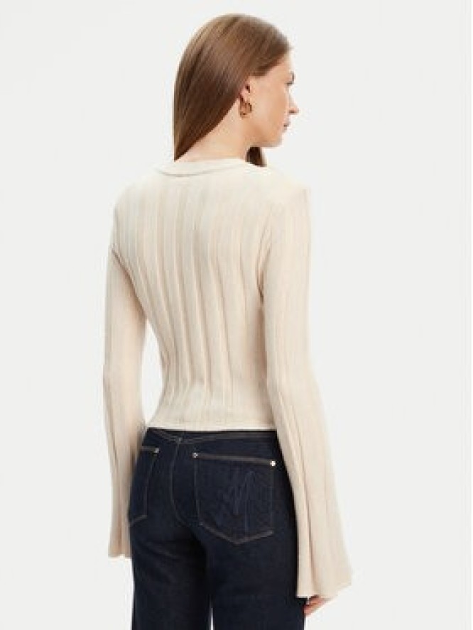 Guess Sweter W5YR13 Z3OT0 Beżowy Regular Fit