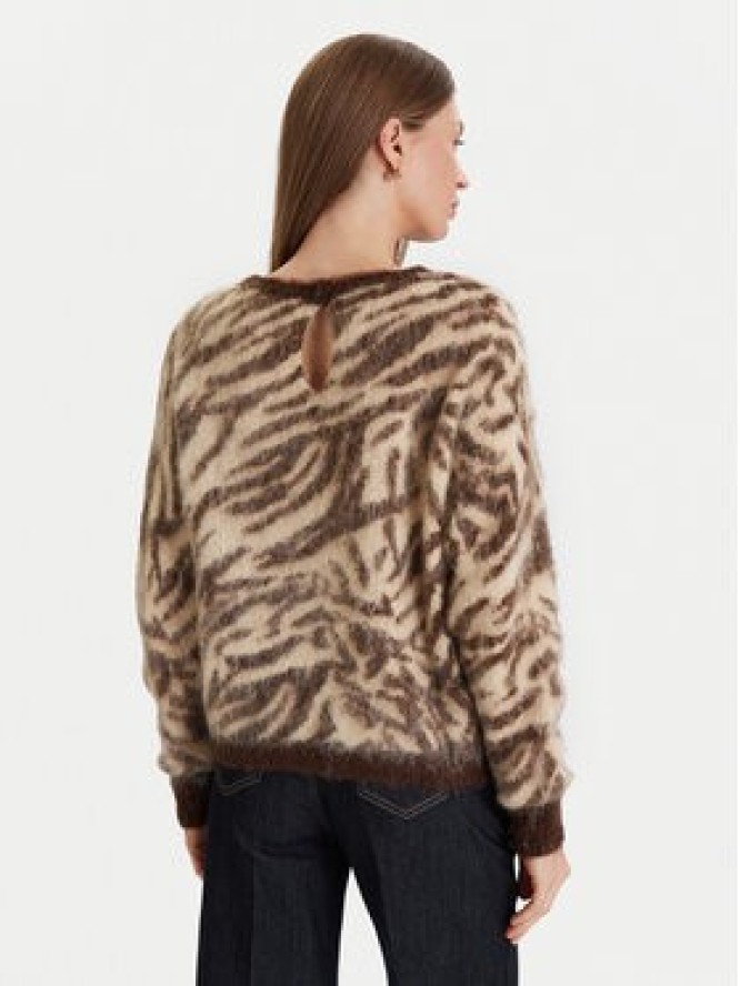 ViCOLO Sweter 55044F Brązowy Regular Fit