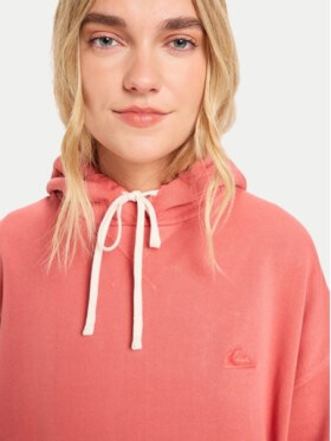 Quiksilver Bluza Essential EQWFT03191 Czerwony Oversize