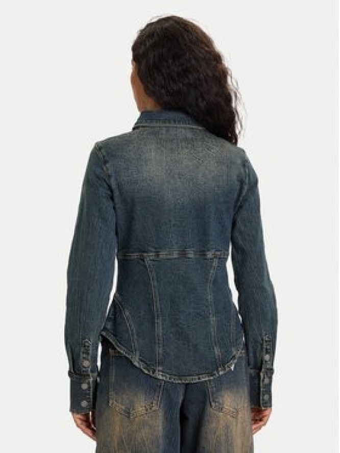 Guess Jeans Koszula jeansowa W5BH47 D4ON3 Granatowy Regular Fit