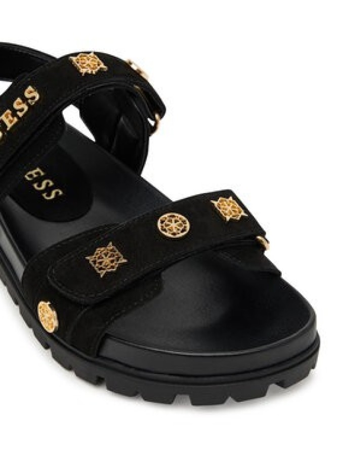 Guess Sandały FLPFLO ESU03 Czarny
