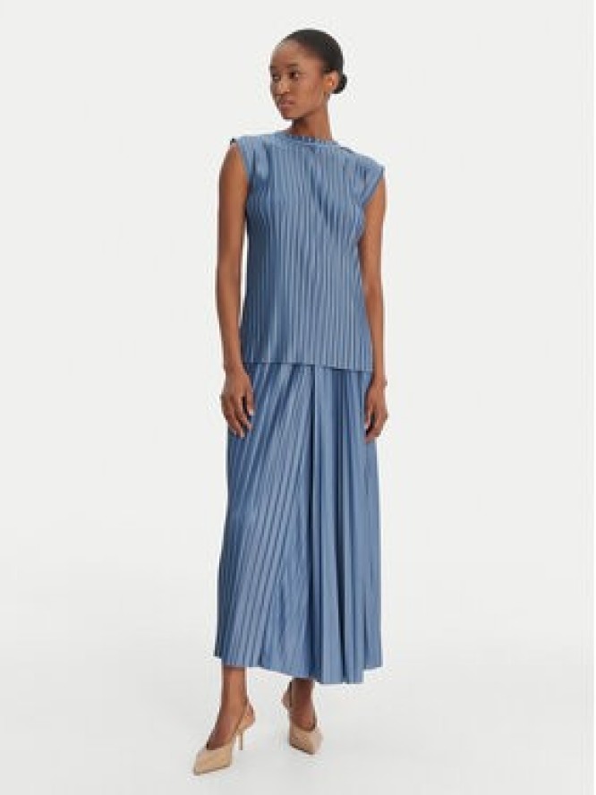 MAX&Co. Spódnica plisowana 2616771013200 Niebieski Regular Fit