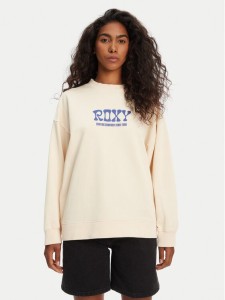 Roxy Bluza ERJFT04941 Beżowy Regular Fit