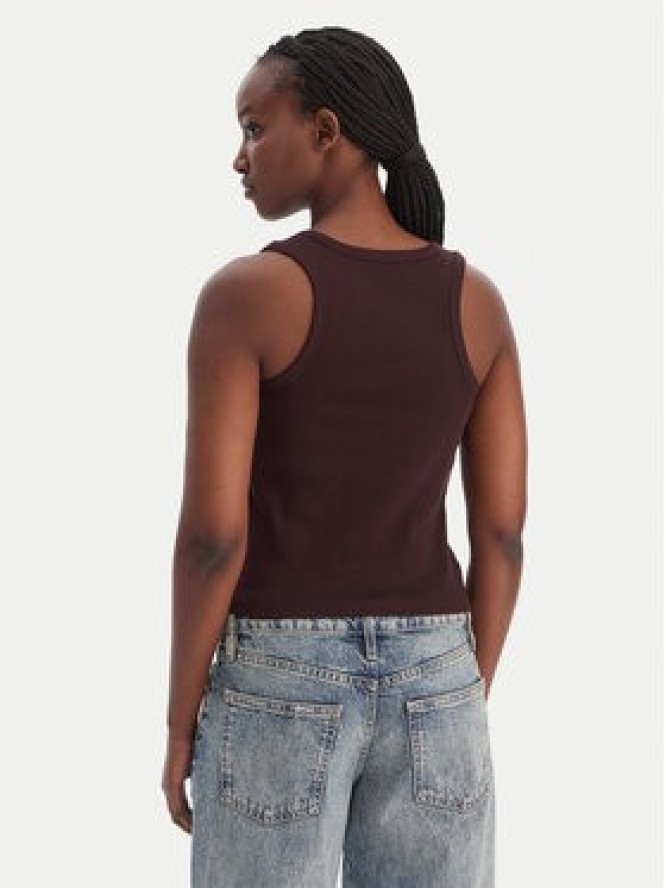 Calvin Klein Jeans Top LV047C201G Brązowy Slim Fit