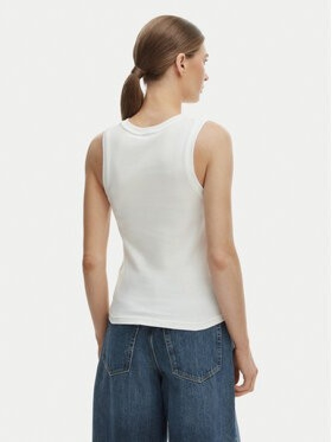 Tommy Hilfiger Top WW0WW47806 Écru Slim Fit