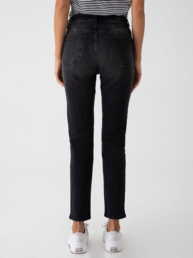 LTB Dżinsy "Freya" - Mom fit - w kolorze czarnym rozmiar: W25/L32