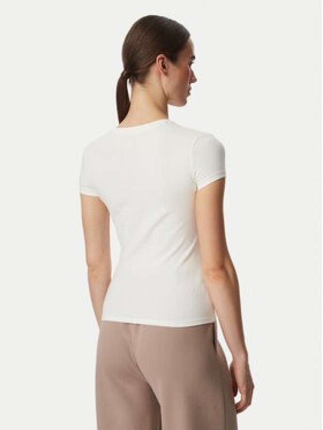 Guess T-Shirt V6YI01 K4258 Kremowy Slim Fit
