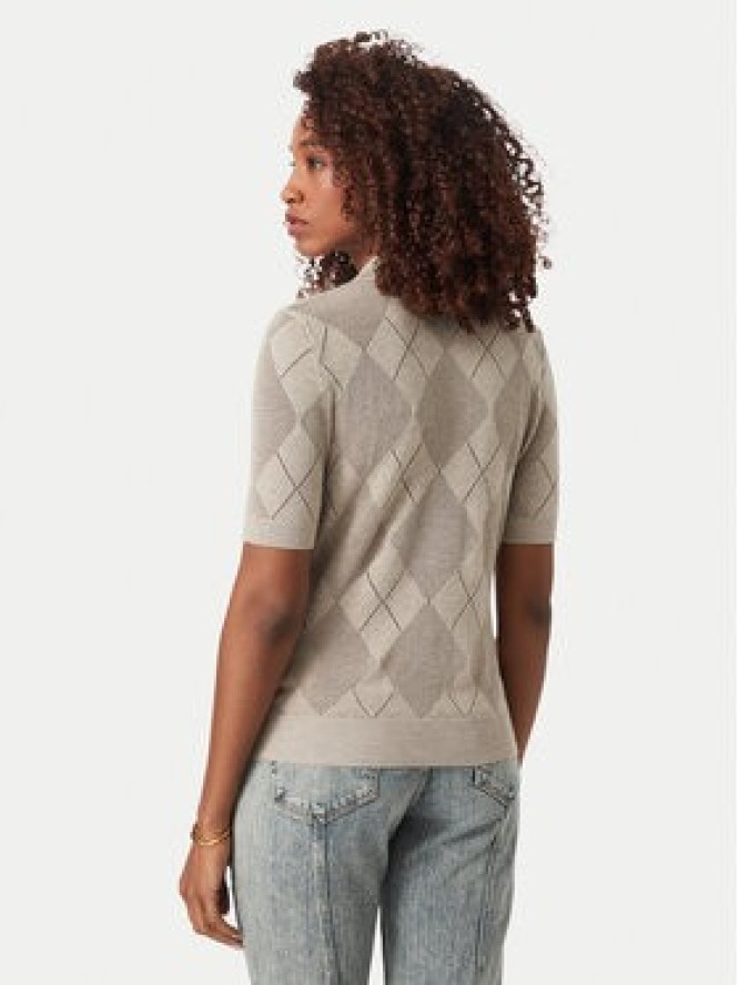 Guess Polo W6YR17 Z0958 Beżowy Regular Fit