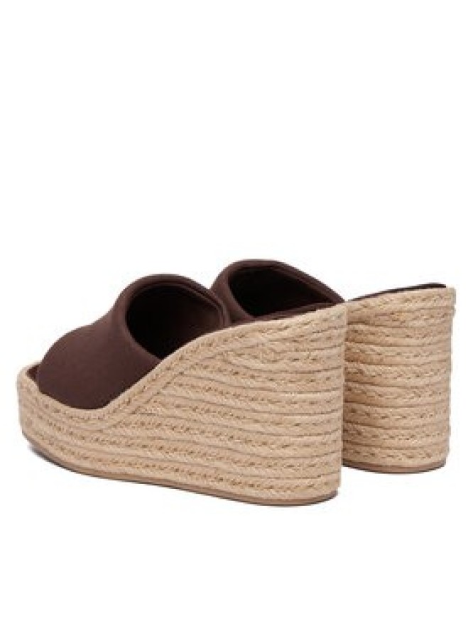 Calvin Klein Espadryle Wedge Espad 70 Canvas Mg HW0HW03282 Brązowy