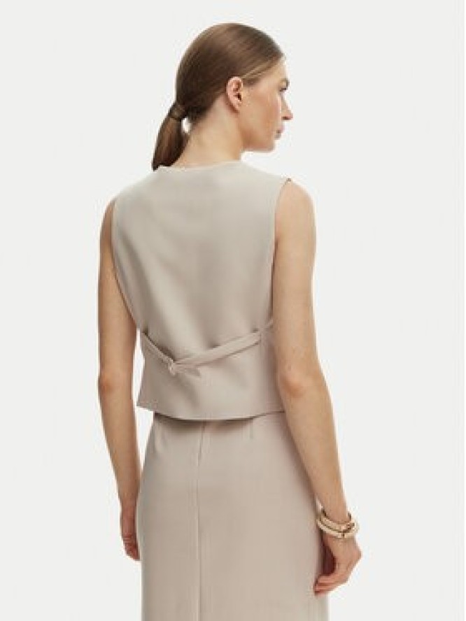 Rinascimento Kamizelka garniturowa CFC0128265003 Beżowy Slim Fit