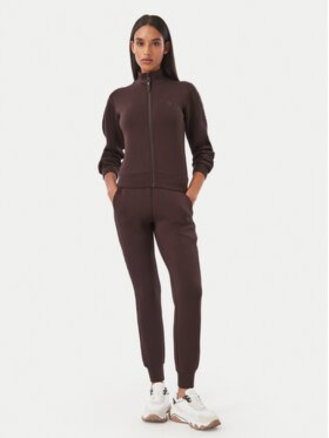 Guess Spodnie dresowe V2YB18 K7UW2 Brązowy ciemny Regular Fit