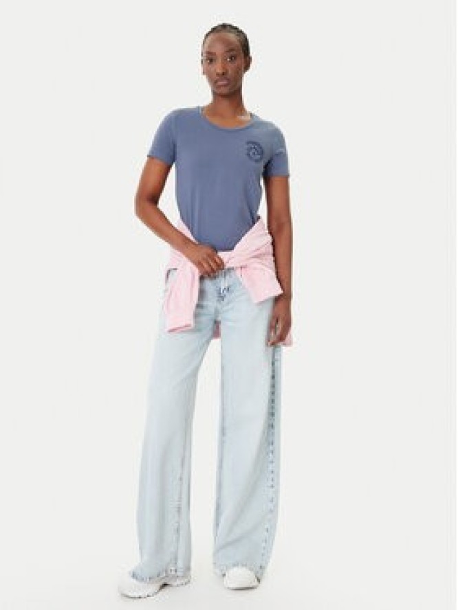 Quiksilver T-Shirt Lintah EQWZT03193 Niebieski Regular Fit