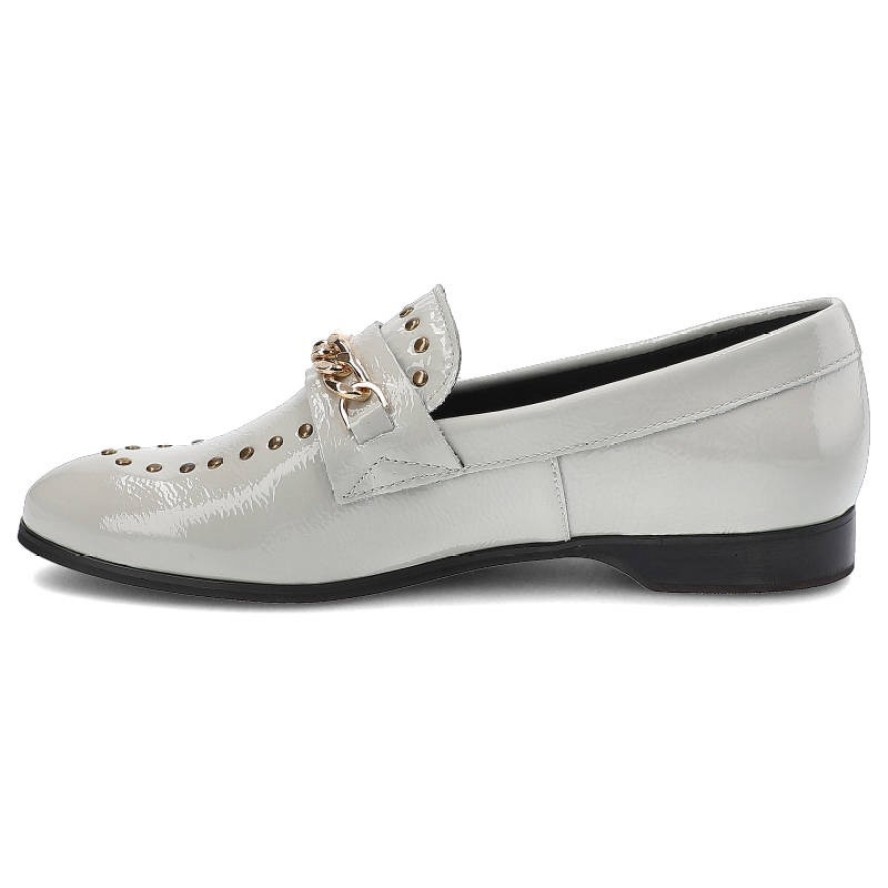 Szare Lordsy Lamanti Damskie Stylowe Obuwie