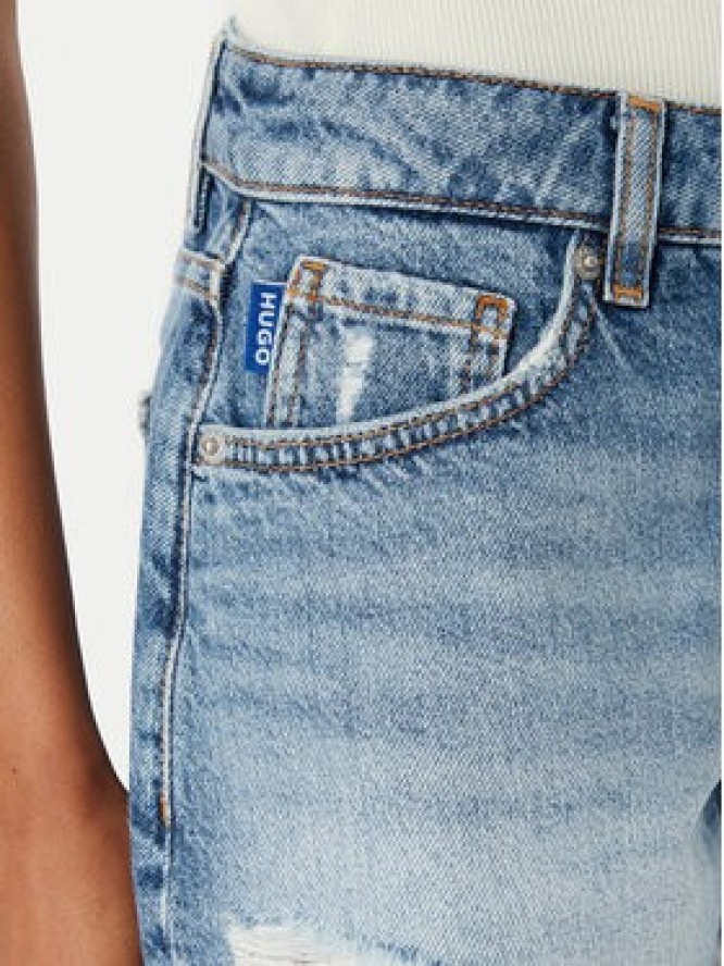 HUGO Szorty jeansowe Galimon 50561167 Niebieski Regular Fit