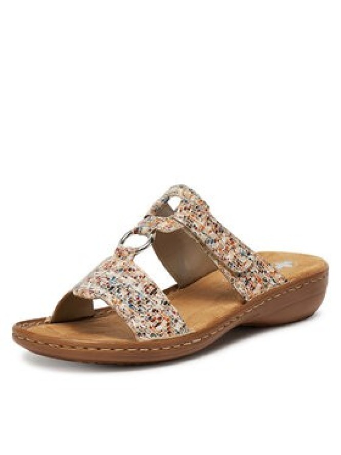 Rieker Klapki 608A0-93 Kolorowy