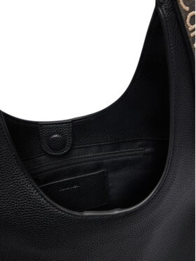 Calvin Klein Torebka Webbing Adj Strap Large Shoulder LV04F3643G Czarny