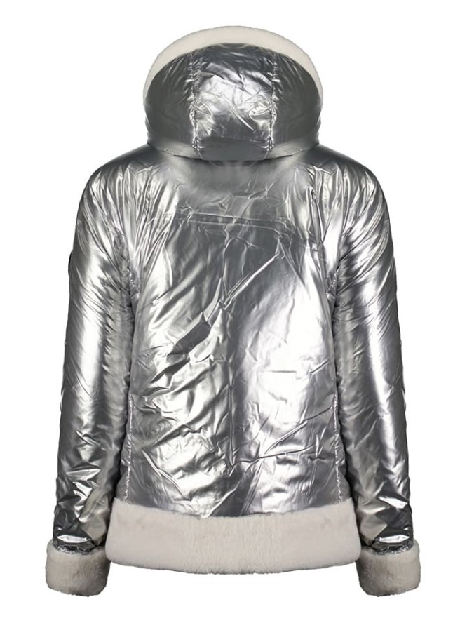 Geographical Norway Kurtka zimowa "Babylouno" w kolorze srebrnym rozmiar: XL