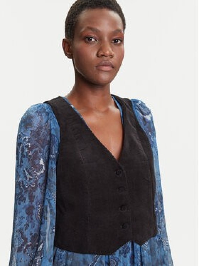 Desigual Sukienka codzienna Chaleco 25WWVW27 Niebieski Regular Fit